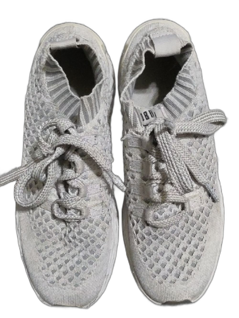 NOBULL Light Gray Knit Athletic Shoes - Picture 6 of 7